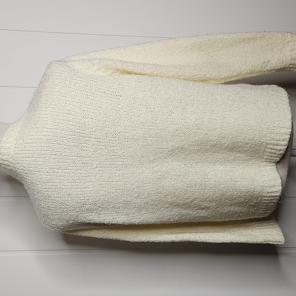 Vintage yellow cottagecore Timeless chunky knit open front cardigan sweater - Picture 5 of 8